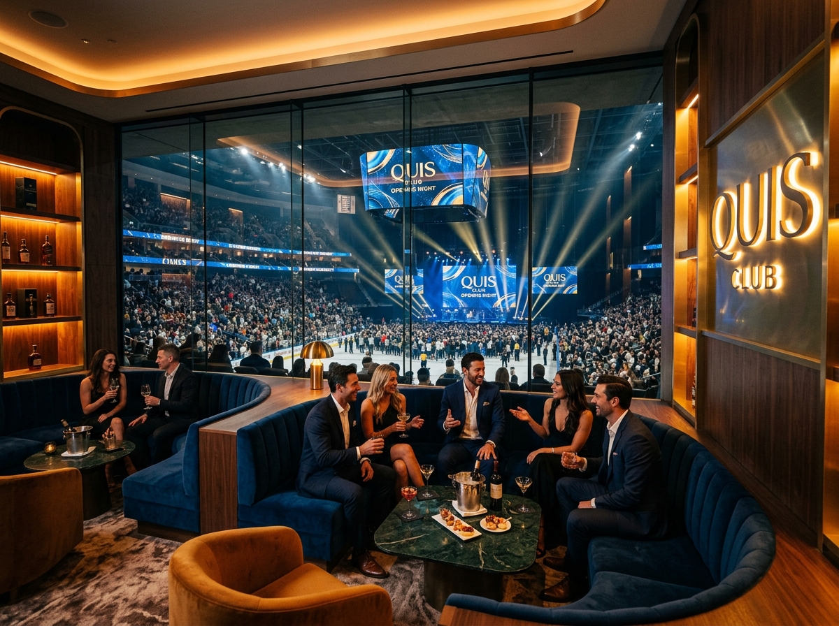 Quis Club private arena suite and member lounge