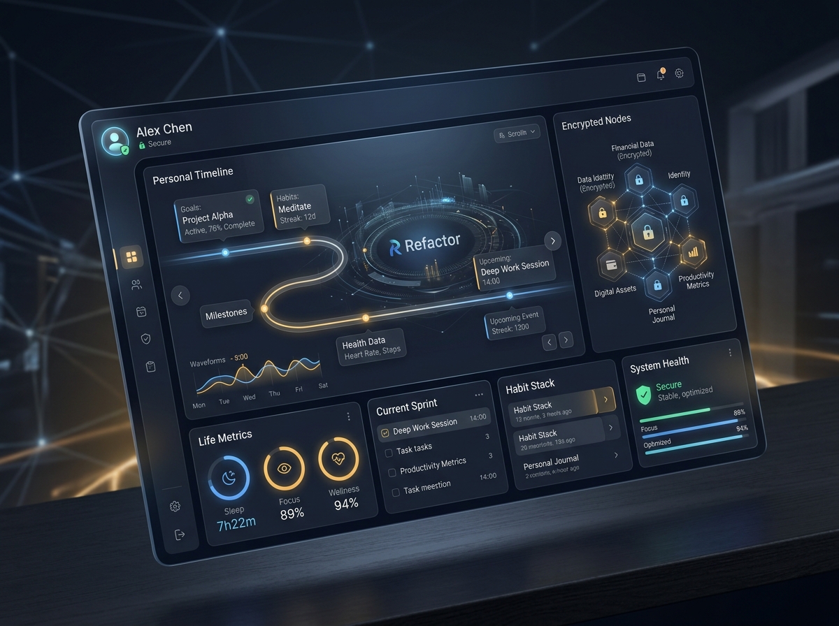 Refactor personal life operating system dashboard preview